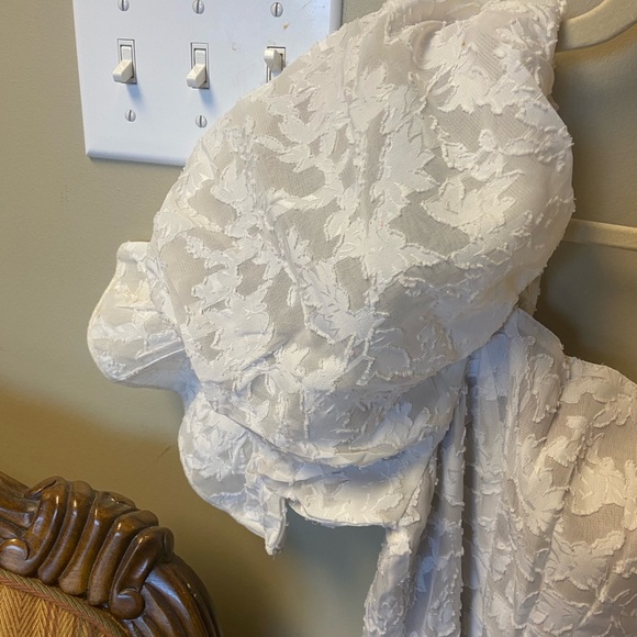 Lace puff sleeve dress size small nwt - Picture 6 of 10